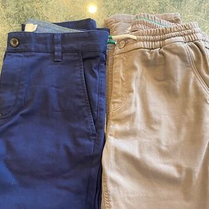 2 New Pairs Mini Boden Boys Pants Grey  and Navy, Size 13Y (158 cm)